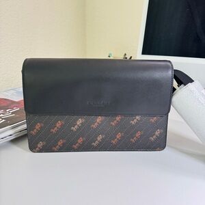 coach Turner Flap Crossbody With Horse And Carriage Dot Print c6585